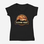 Tatooine Desert-Womens-V-Neck-Tee-dandingeroz