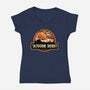 Tatooine Desert-Womens-V-Neck-Tee-dandingeroz
