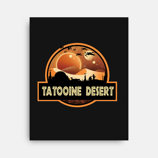 Tatooine Desert-None-Stretched-Canvas-dandingeroz