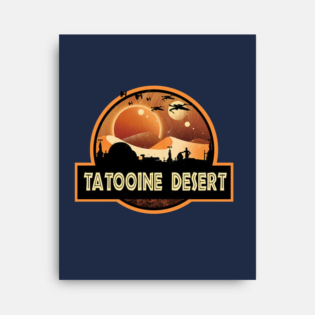 Tatooine Desert-None-Stretched-Canvas-dandingeroz
