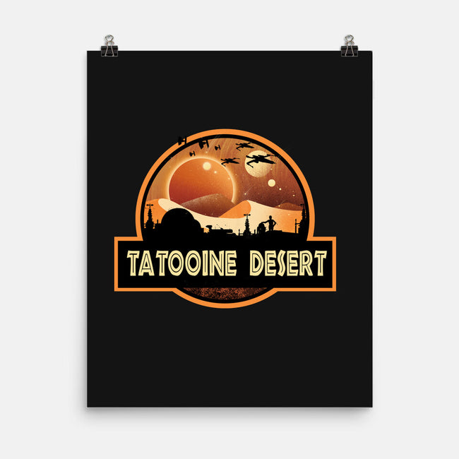 Tatooine Desert-None-Matte-Poster-dandingeroz
