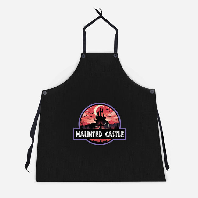 Haunted Castle Park-Unisex-Kitchen-Apron-dandingeroz