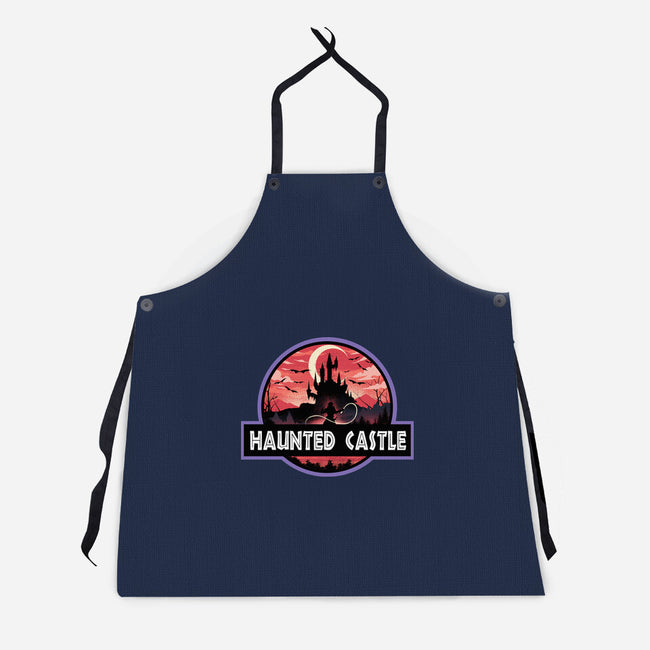 Haunted Castle Park-Unisex-Kitchen-Apron-dandingeroz