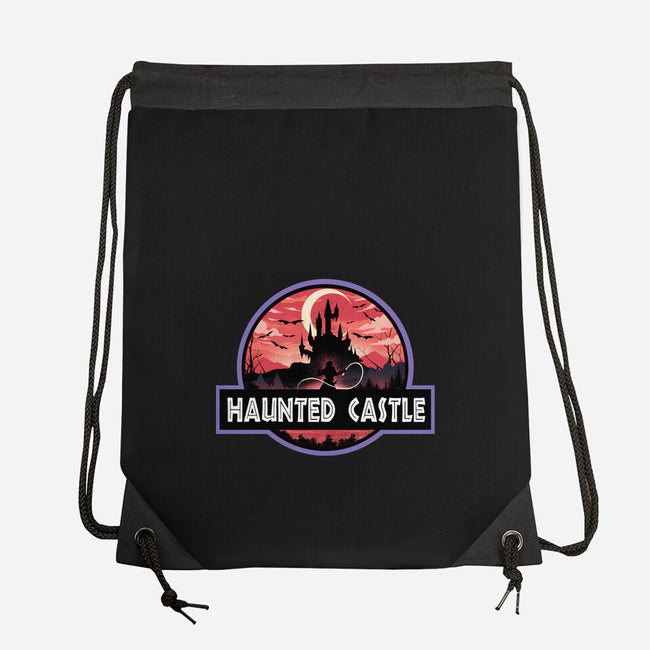 Haunted Castle Park-None-Drawstring-Bag-dandingeroz
