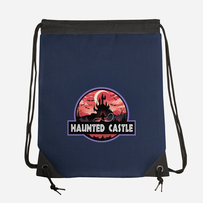 Haunted Castle Park-None-Drawstring-Bag-dandingeroz