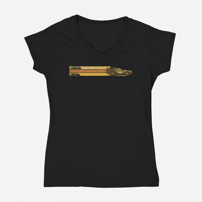 Twin Pines Mall-Womens-V-Neck-Tee-kg07