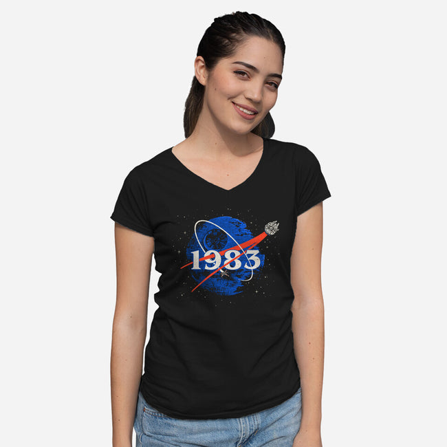 Vintage Wars-Womens-V-Neck-Tee-kg07