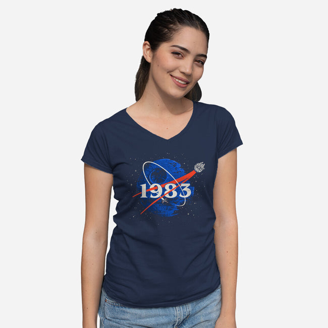 Vintage Wars-Womens-V-Neck-Tee-kg07