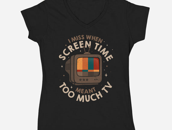 Screen Time Meant Too Much TV