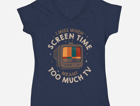 Screen Time Meant Too Much TV