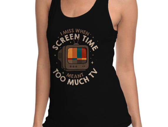 Screen Time Meant Too Much TV