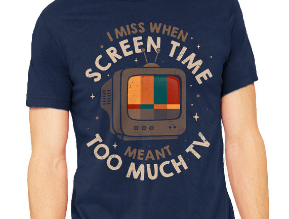 Screen Time Meant Too Much TV