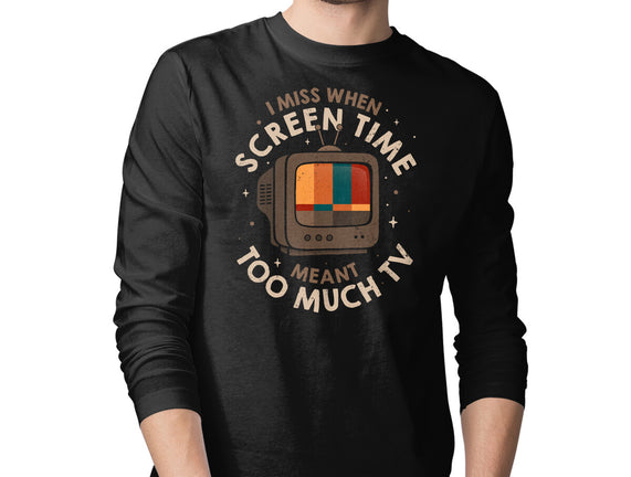 Screen Time Meant Too Much TV