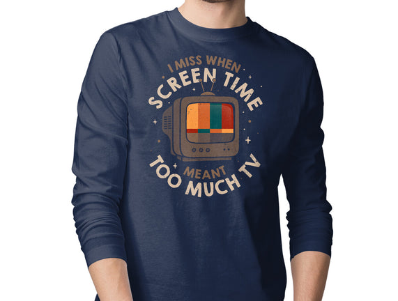 Screen Time Meant Too Much TV