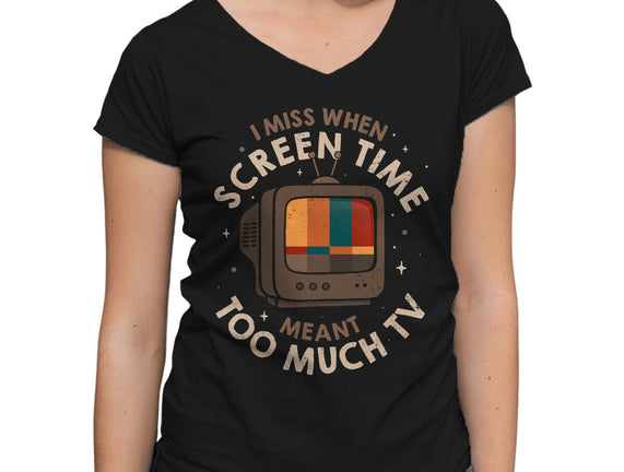 Screen Time Meant Too Much TV