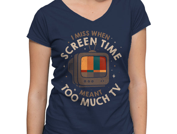 Screen Time Meant Too Much TV