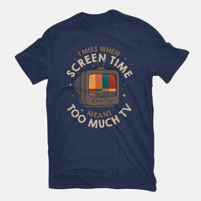 Screen Time Meant Too Much TV-Youth-Basic-Tee-koalastudio