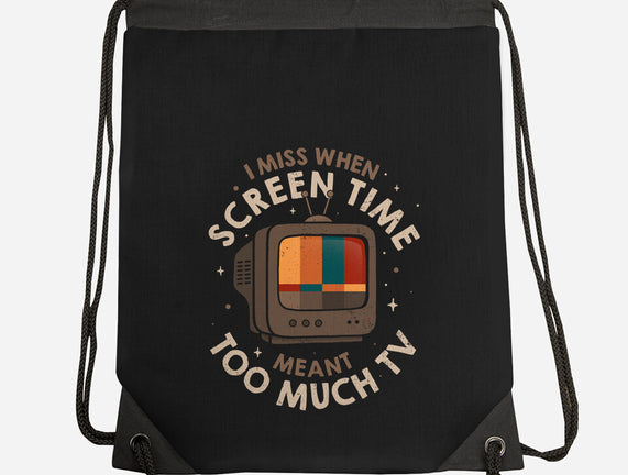 Screen Time Meant Too Much TV