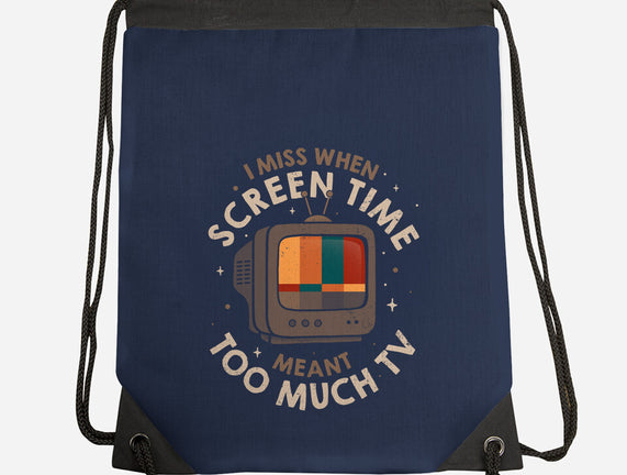 Screen Time Meant Too Much TV