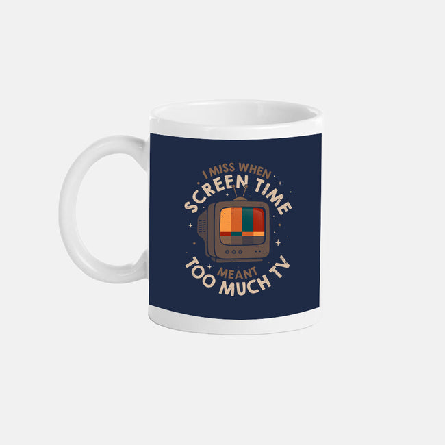 Screen Time Meant Too Much TV-None-Mug-Drinkware-koalastudio