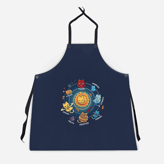 Solar System Kittens-Unisex-Kitchen-Apron-Vallina84
