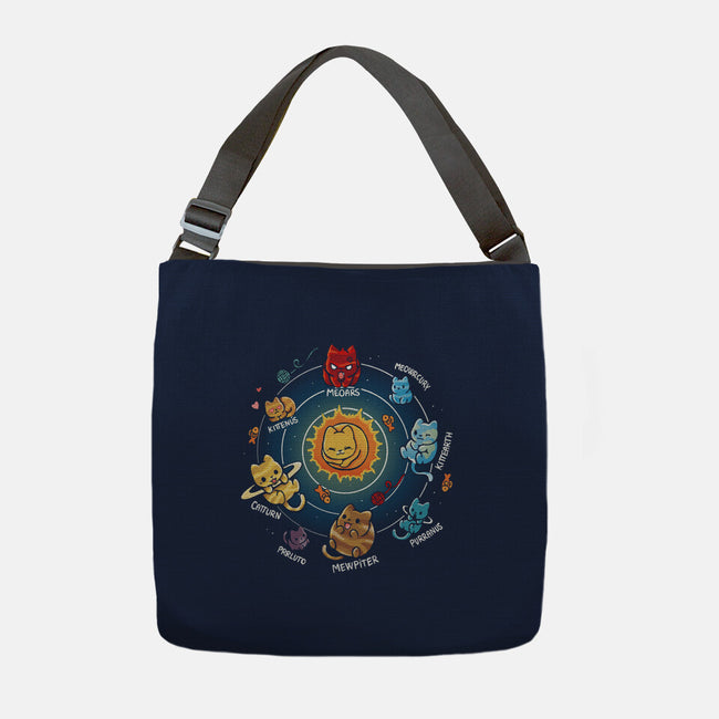 Solar System Kittens-None-Adjustable Tote-Bag-Vallina84