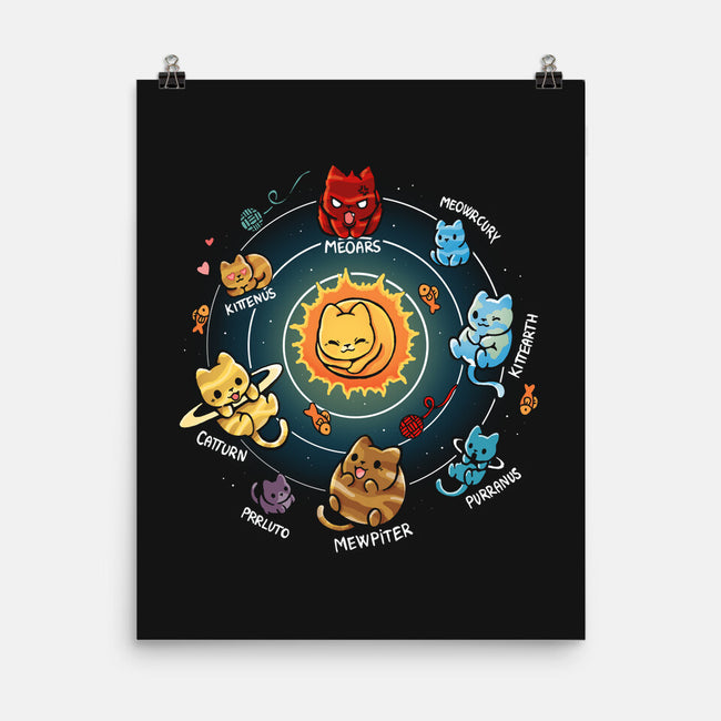 Solar System Kittens-None-Matte-Poster-Vallina84