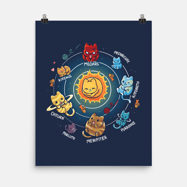 Solar System Kittens-None-Matte-Poster-Vallina84