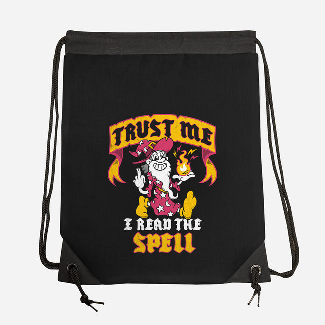 Trust Me I Read The Spell-None-Drawstring-Bag-Nemons