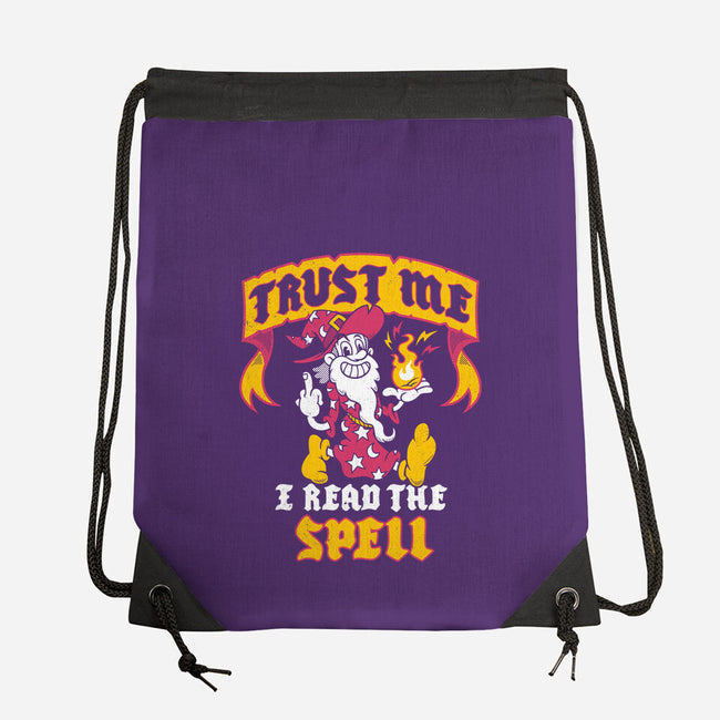 Trust Me I Read The Spell-None-Drawstring-Bag-Nemons