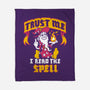 Trust Me I Read The Spell-None-Fleece-Blanket-Nemons