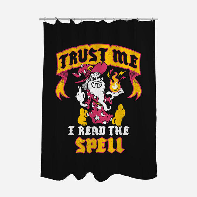 Trust Me I Read The Spell-None-Polyester-Shower Curtain-Nemons