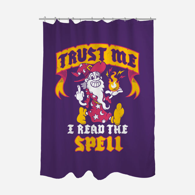 Trust Me I Read The Spell-None-Polyester-Shower Curtain-Nemons