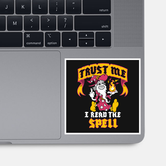 Trust Me I Read The Spell-None-Glossy-Sticker-Nemons