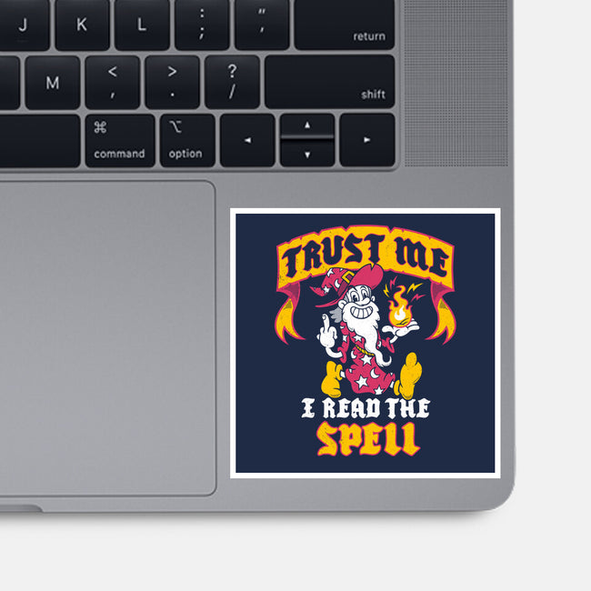 Trust Me I Read The Spell-None-Glossy-Sticker-Nemons
