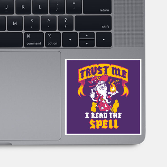 Trust Me I Read The Spell-None-Glossy-Sticker-Nemons