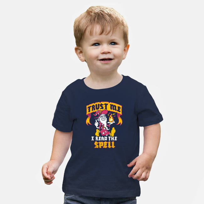 Trust Me I Read The Spell-Baby-Basic-Tee-Nemons