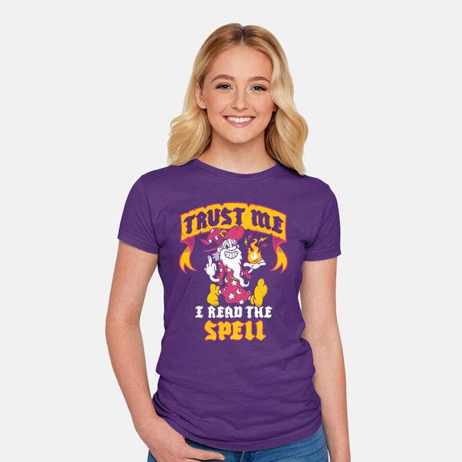 Trust Me I Read The Spell-Womens-Fitted-Tee-Nemons