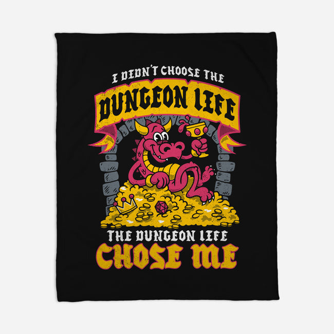 Dungeon Life Chose Me-None-Fleece-Blanket-Nemons