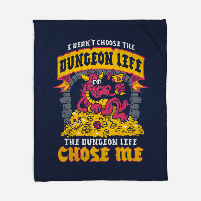 Dungeon Life Chose Me-None-Fleece-Blanket-Nemons