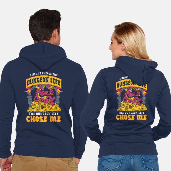 Dungeon Life Chose Me-Unisex-Zip-Up-Sweatshirt-Nemons
