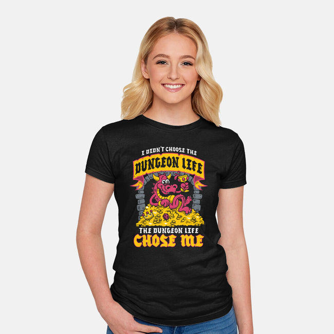 Dungeon Life Chose Me-Womens-Fitted-Tee-Nemons