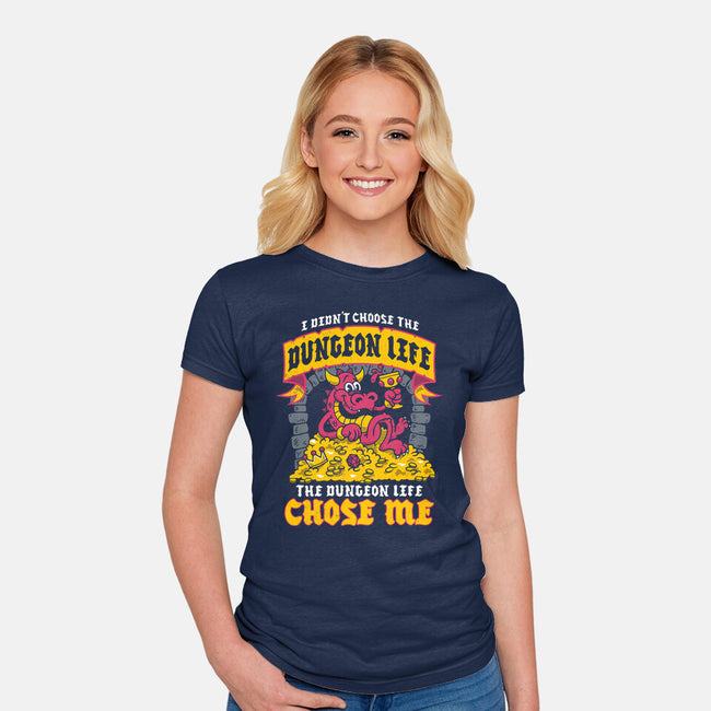 Dungeon Life Chose Me-Womens-Fitted-Tee-Nemons