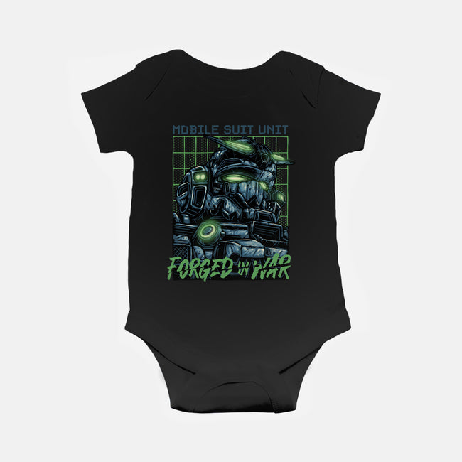 Forged In War-Baby-Basic-Onesie-glitchygorilla
