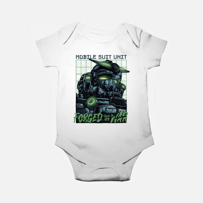 Forged In War-Baby-Basic-Onesie-glitchygorilla