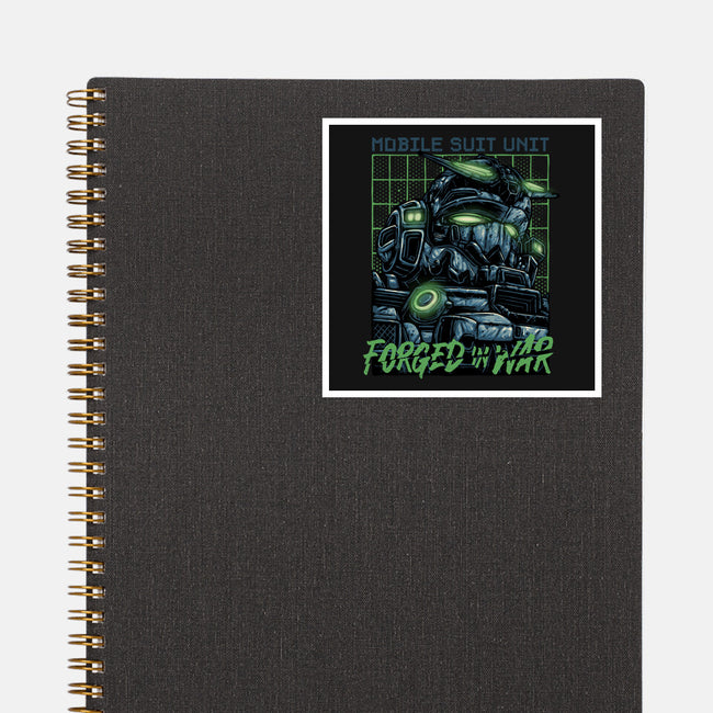 Forged In War-None-Glossy-Sticker-glitchygorilla
