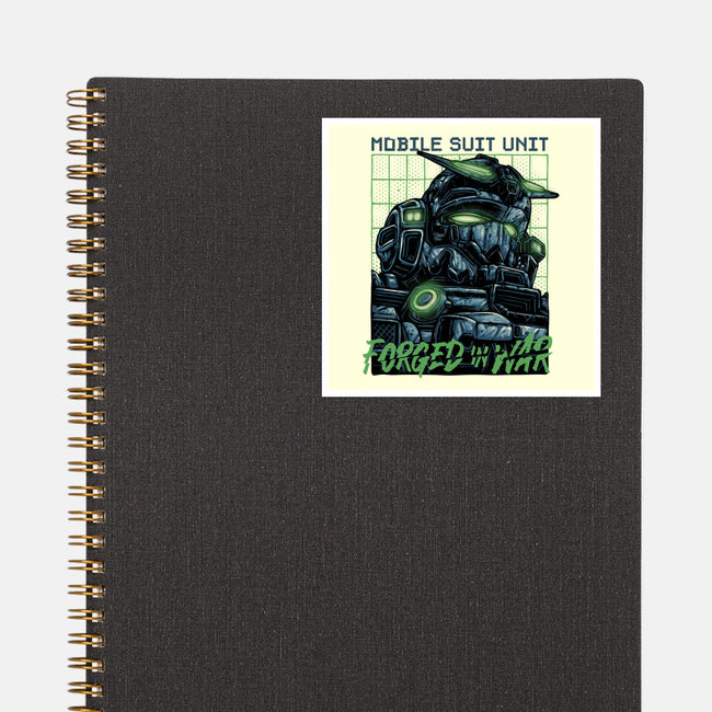 Forged In War-None-Glossy-Sticker-glitchygorilla