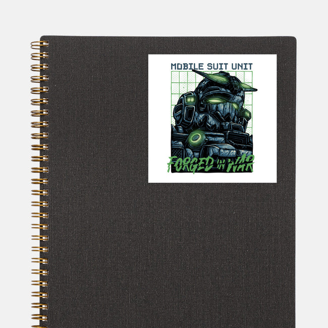 Forged In War-None-Glossy-Sticker-glitchygorilla