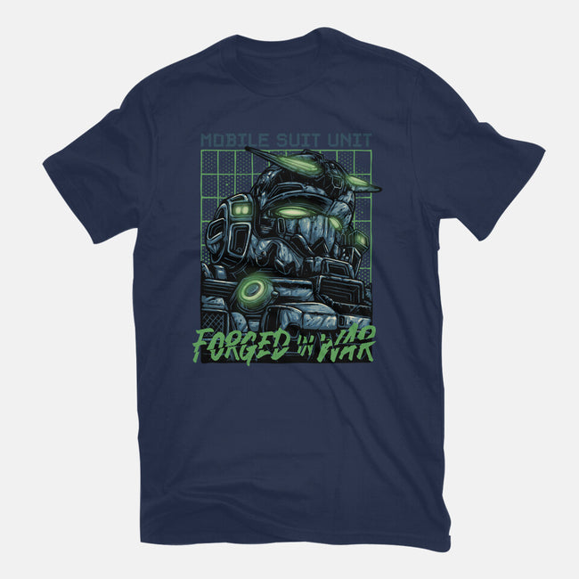 Forged In War-Womens-Fitted-Tee-glitchygorilla