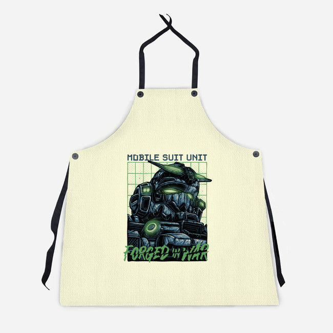 Forged In War-Unisex-Kitchen-Apron-glitchygorilla